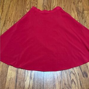 Modcloth Red‎ midi Women's Skirt